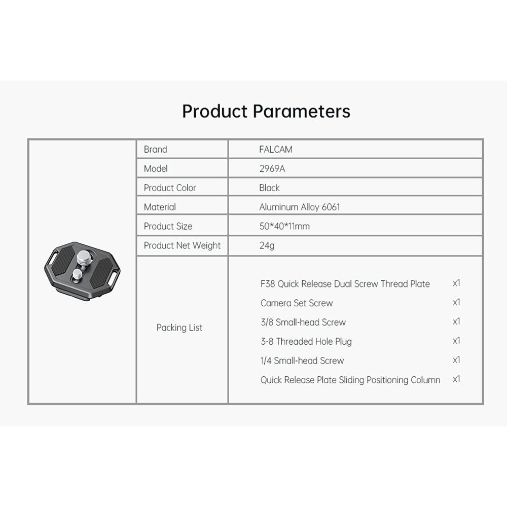 FALCAM F38 Quick Release