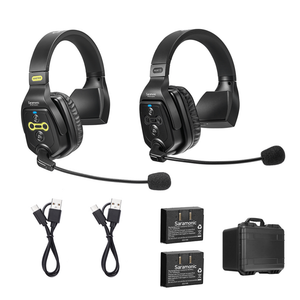 WiTalk-WT2S 2-Person Full-Duplex 1.9GHz Wireless Single-Ear Headset Intercom System with Hard Case