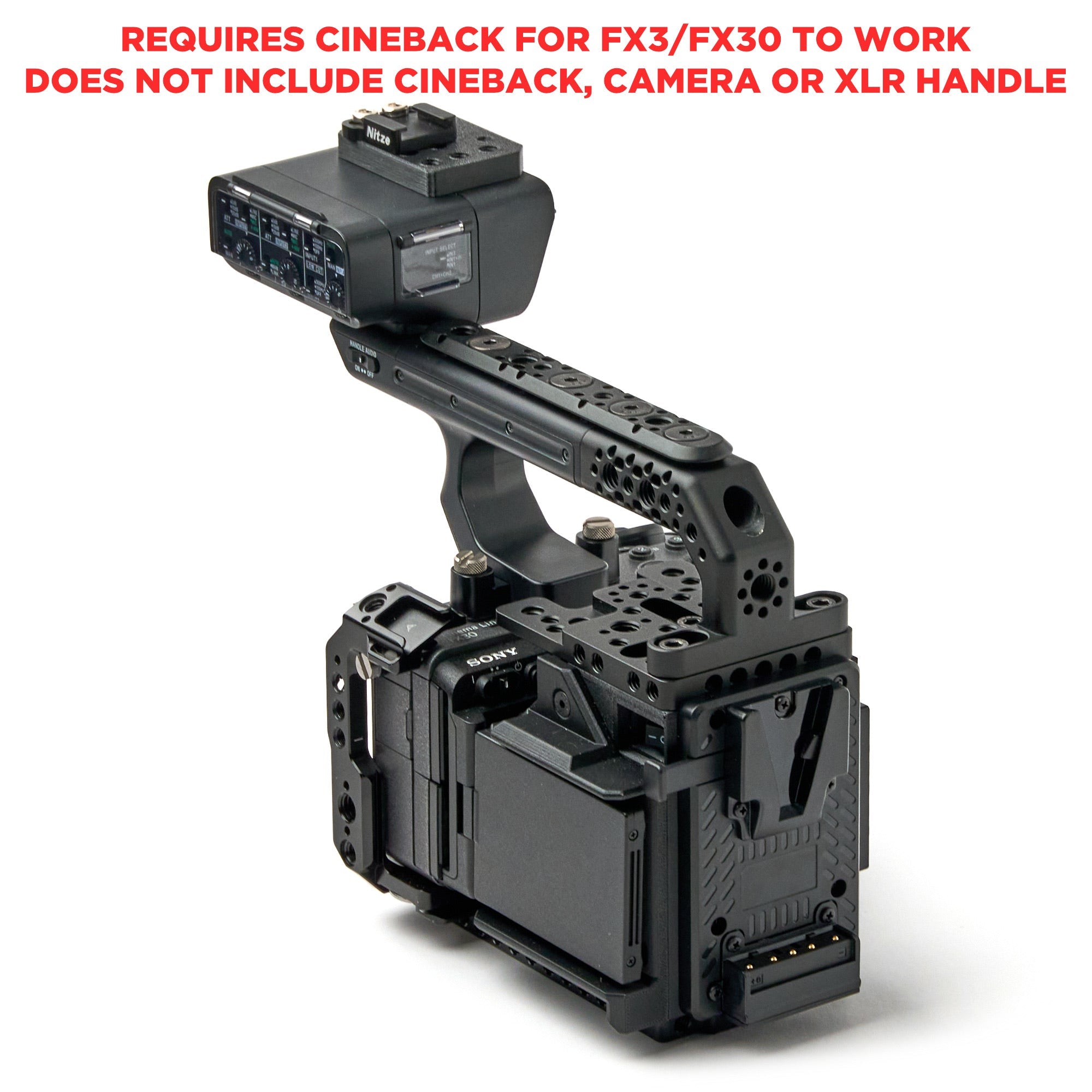 XLR Handle Extension Kit for CineBack – IMPULSE