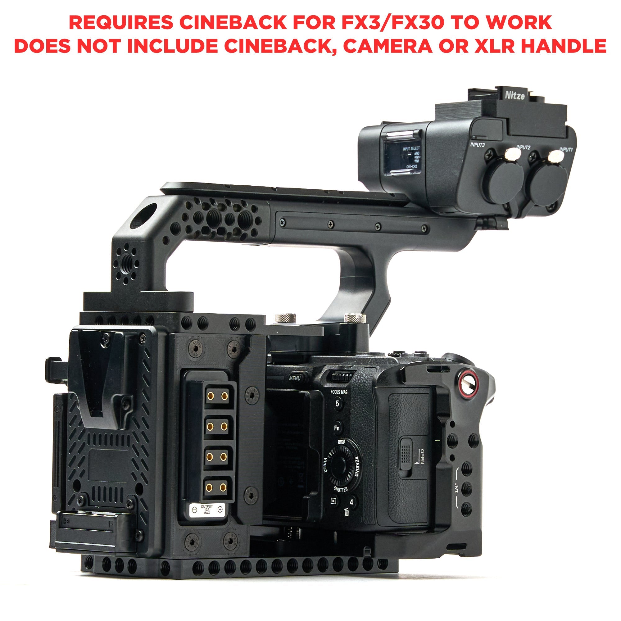 XLR Handle Extension Kit for CineBack – IMPULSE