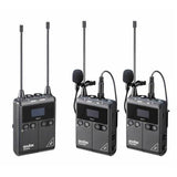 Godox WMicS1 Kit 2 Two-Person Camera-Mount Wireless Omni Lavalier Microphone System for Mirrorless/DSLR Cameras (514 to 596 MHz) | PROCAM