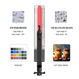 GVM 50SM 50w Bi-color & RGB Double-sided Light Soft Panel LED Video Light 2-light-kit