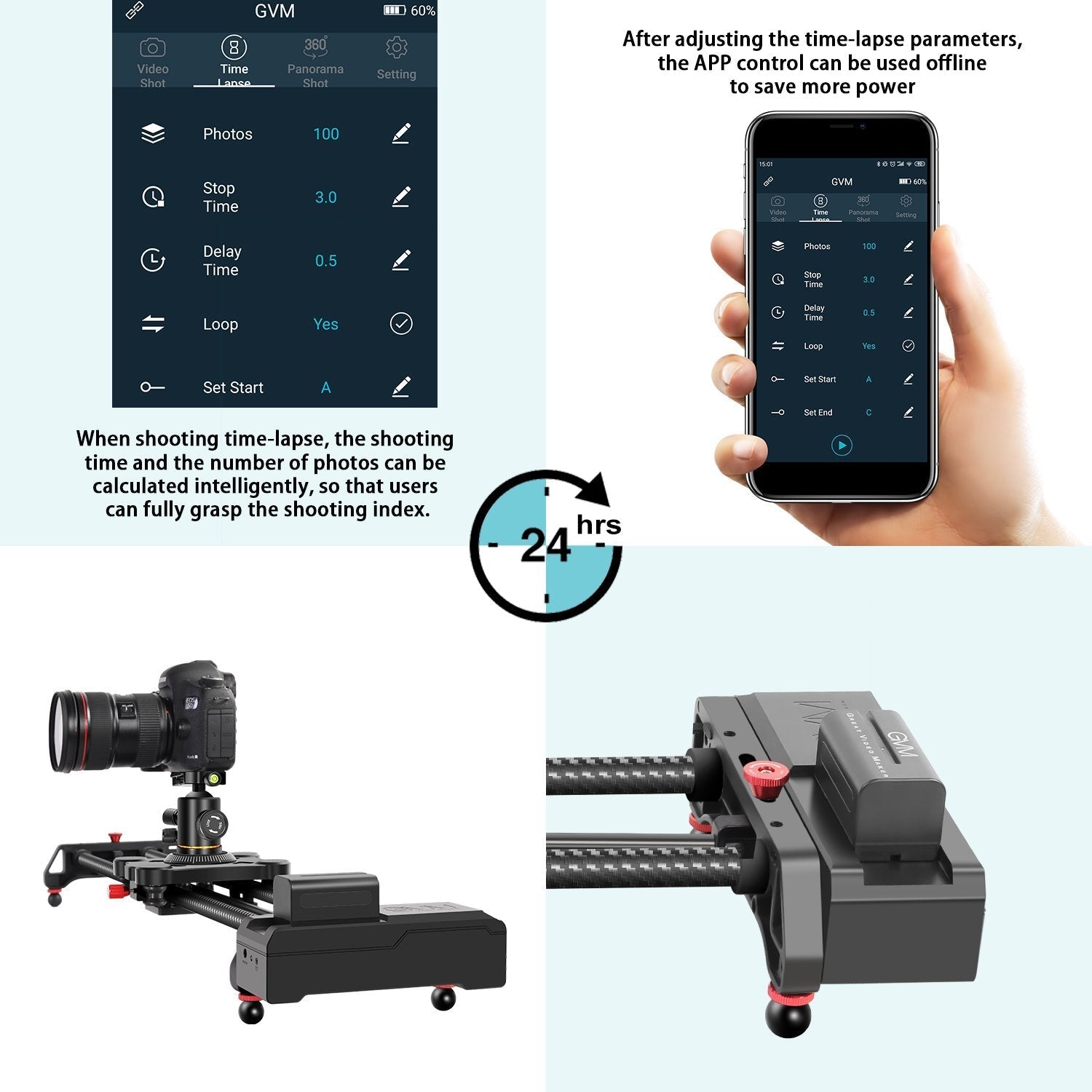 GVM Silder-120 Professional Carbon | GVM | Impulse Camera – IMPULSE