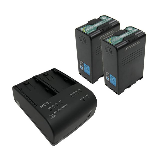 IDX MC-2U98PD Kit with (2) SB-U98 PD Batteries & (1) MC-2U Dual Charger