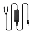 Indipro 12V AC Power Supply to 2.1mm and 2.5mm DC Y-Cable Adapter (8')