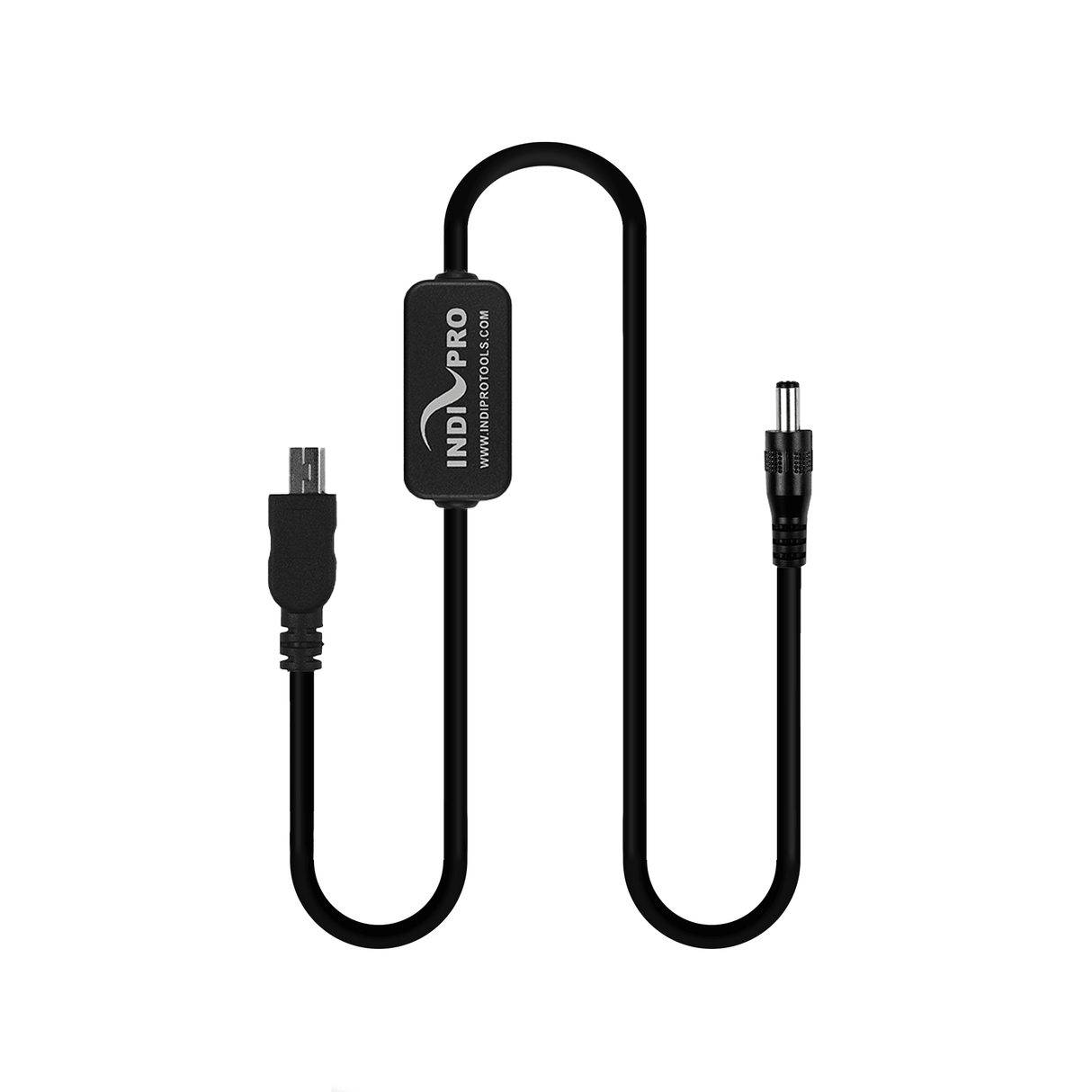 Indipro 2.5mm Male Power Cable to Mini USB Connector (24", Regulated)