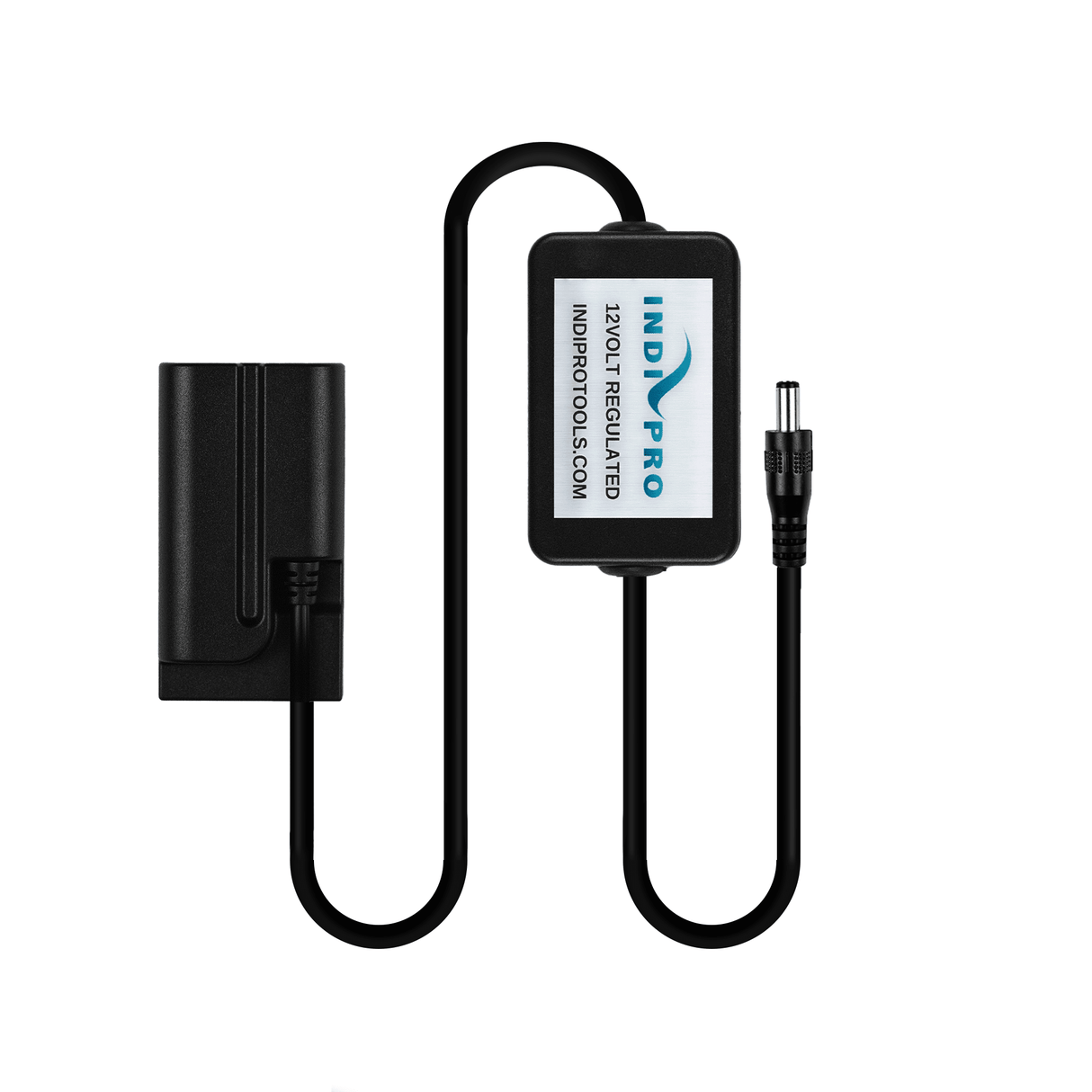 Indipro 2.5mm Male Power Cable to Sony NP-F (L-Series) Dummy Battery (24", Regulated)