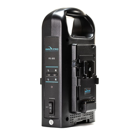 Indipro 2x Kratos 50Wh V-Mount Li-Ion Batteries and Dual V-Mount Battery Charger Kit