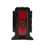 Indipro 2x Micro-Series 26V 265Wh Gold Mount Li-Ion Batteries and 26V Gold Mount Quad Charger Kit