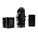 Indipro 2x Micro-Series 98Wh V-Mount Li-Ion Batteries Blackmagic URSA Kit