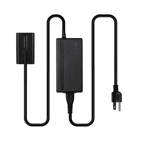 Indipro AC Power Supply with Panasonic VW-VBD58 Dummy Battery (8')