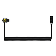 Indipro Coiled SafeTap Power Cable to 4x Female D-Tap Outputs (20-36", Non- Regulated)