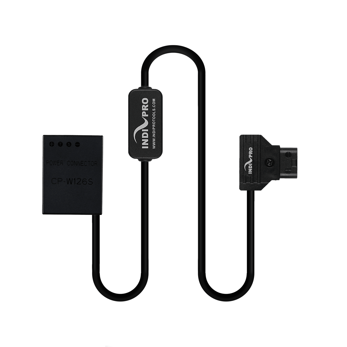 Indipro D-Tap Power Cable to Fujifilm NP-W126S Dummy Battery (24", Regulated)