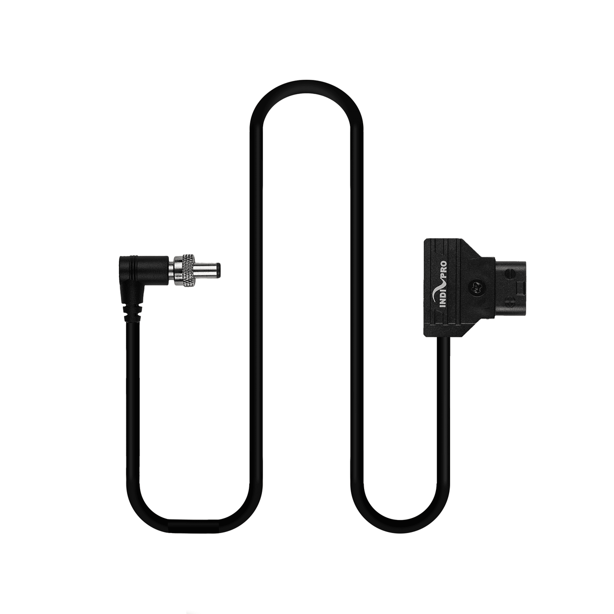 Indipro D-Tap Power Cable to Locking  2.5mm Barrel Right-Angle Connector (28", Non-Regulated)