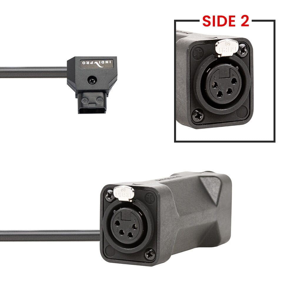 Indipro D-Tap to Dual 4-Pin Female XLR Connectors (24")