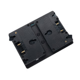 Indipro Dual Gold Mount Adapter Plates to V-Mount Lock Plate (Hot Swappable)