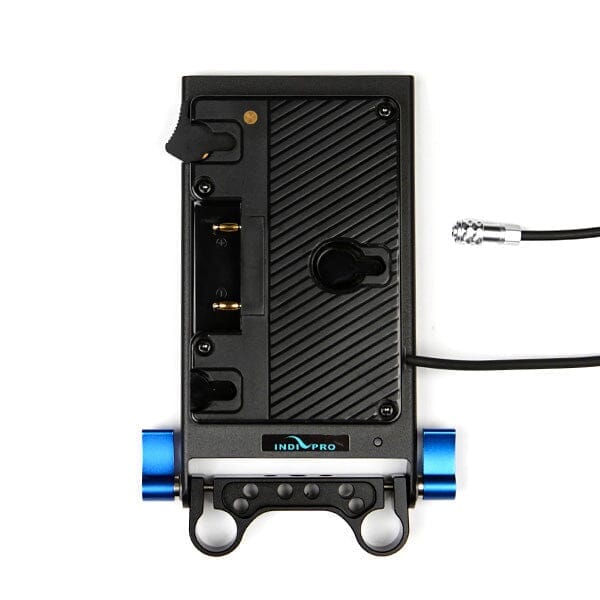 Indipro Gold Mount Battery Plate for BMPCC 4K/6K/6K Pro with 15mm Rod Mount (20")