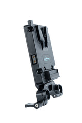 Indipro Mini V-Mount Adapter Plate with 15mm Rod Mount