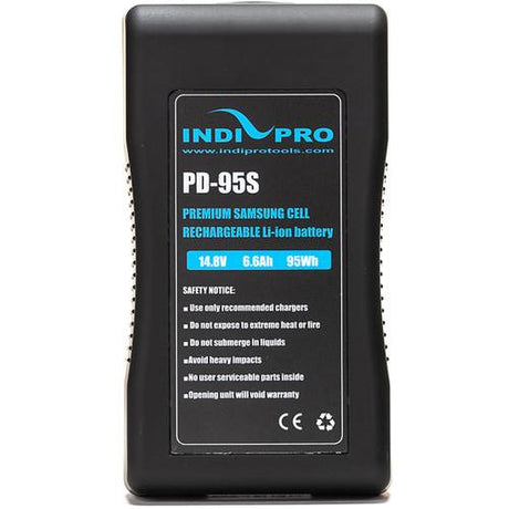 Indipro 2x Compact Series 95Wh Li-Ion Batteries and Dual V-Mount Charger Kit (V-Mount)
