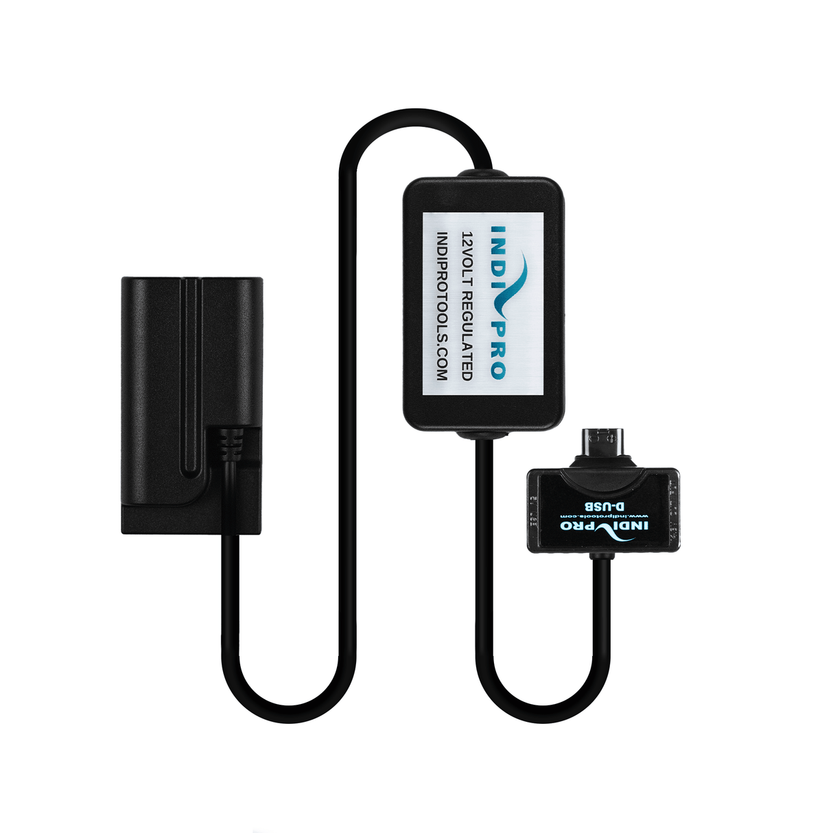 Indipro Tri-Tap Power Cable to Sony L-Series (NP-F) Dummy Battery (30", Regulated)