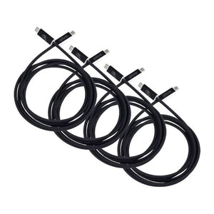 Iodyne 2m Braided USB4/Thunderbolt Cable (40Gb/s, 4 Pack)