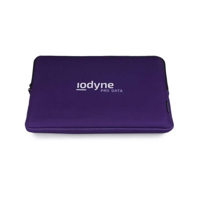 Iodyne Lined Protective Soft Sleeve for Pro Data with Zipper Closure & Accessory Pocket (Violet)