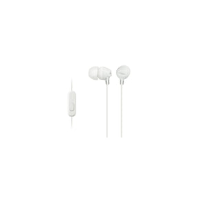 Sony MDR-EX15AP In-Ear Headphones with Mic - White