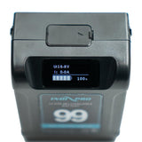 Alpha Series 99Wh Li-Ion V-Mount Battery (Black Color) and D-Tap Pro Charger (2.5A) Kit