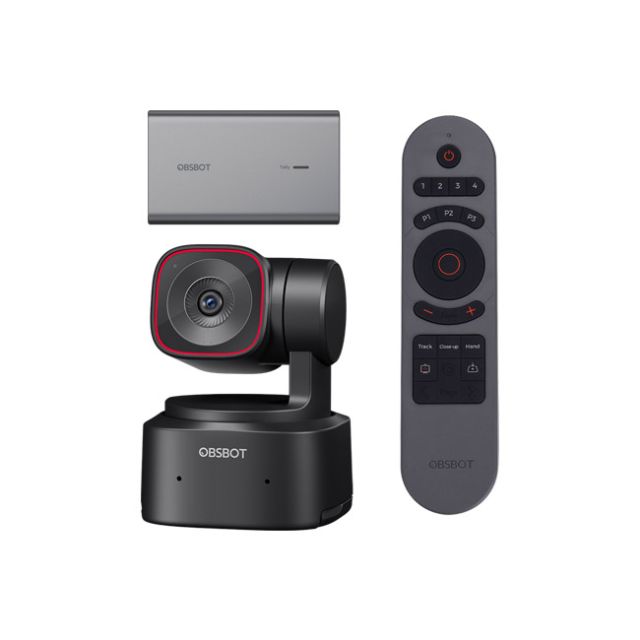 OBSBOT Tiny 2 Lite, Remote & NDI Adapter Combo