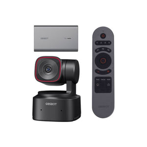 OBSBOT Tiny 2 Lite, Remote & NDI Adapter Combo