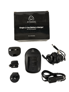 Open Box Atomos Single Battery 1000mA Charger and Cable