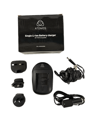 Open Box Atomos Single Battery 1000mA Charger and Cable