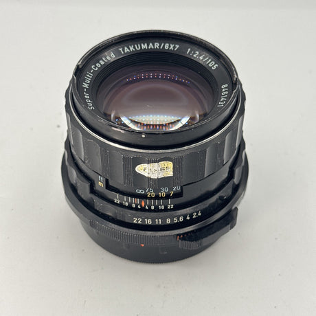 Used Asahi Pentax Super-Multi-Coated Takumar 6x7 105mm f/2.4 Lens