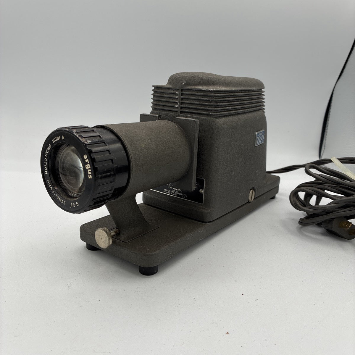 Used Argus Incorporated Slide Projector with 4-inch f/3.5 Anastigmat lens