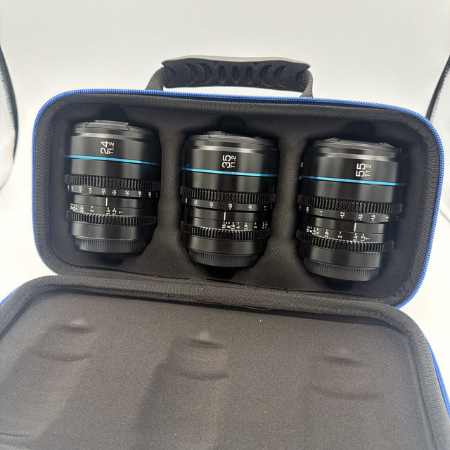 Used Sirui Jupiter 24mm 35mm 55mm T2 Cine Lens Set