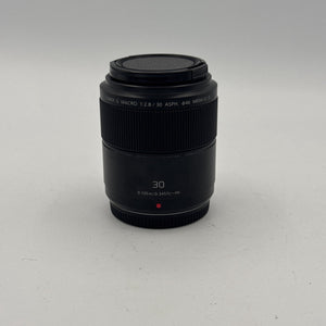 Used Panasonic Lumix G Macro 30mm f/2.8 ASPH Mega OIS Lens