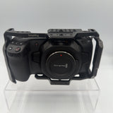 Used Blackmagic Design Pocket Cinema Camera 4K with Smallrig cage and battery