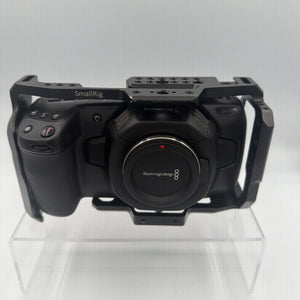Used Blackmagic Design Pocket Cinema Camera 4K with Smallrig cage and battery