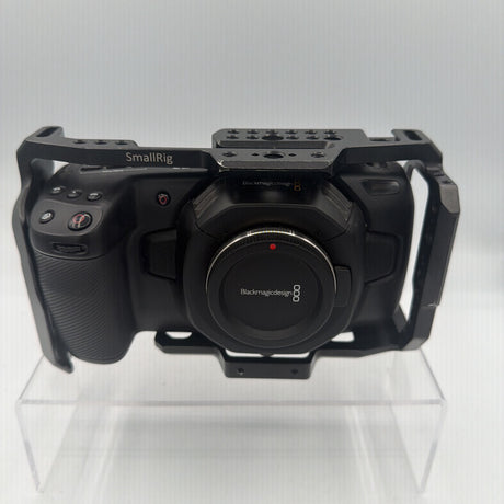 Used Blackmagic Design Pocket Cinema Camera 4K with Smallrig cage and battery