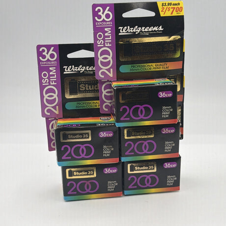 Used Walgreens Studio 35 200 ISO 35mm Color Print Film (5 pack)
