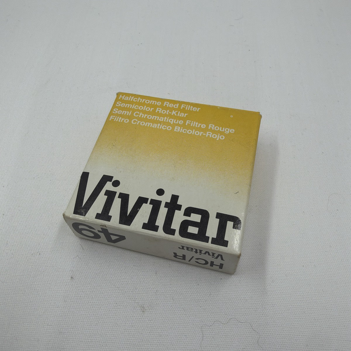 Used Vivitar HC/R 49mm Halfchrome Red Filter