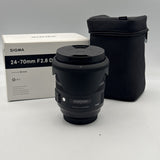 Used Sigma 24-70mm f2.8 DG Art EF-Mount Lens