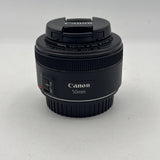 Used Canon EF 50mm f/1.8 STM with UV Filter Lens
