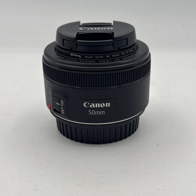 Used Canon EF 50mm f/1.8 STM with UV Filter Lens