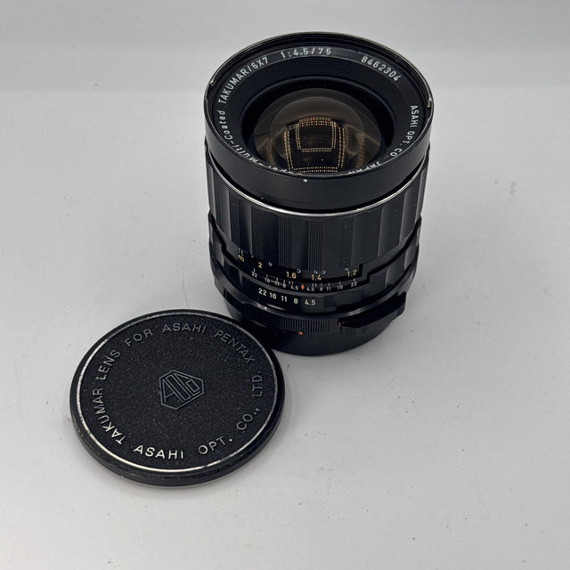 Used Asahi Pentax Super-Multi-Coated Takumar 6x7 75mm f/4.5 Lens