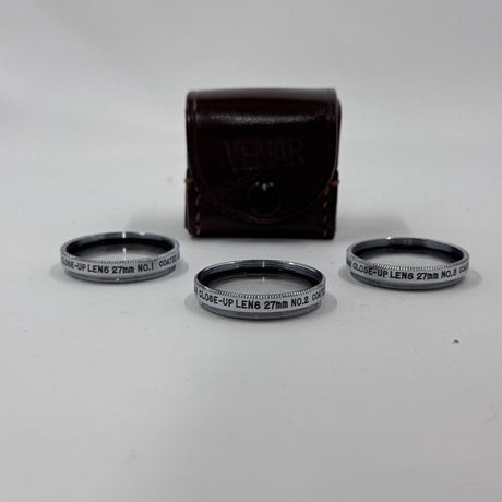 Used Vemar Close-Up Lens 27mm Set (No.1, No.2, No.3)