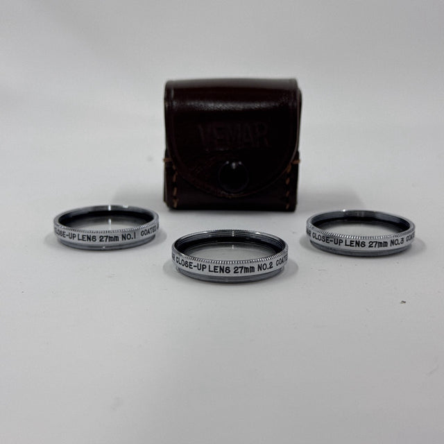 Used Vemar Close-Up Lens 27mm Set (No.1, No.2, No.3)