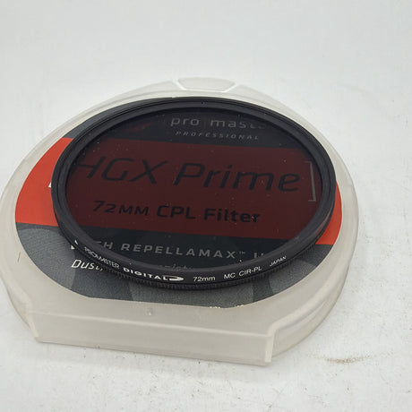 Used Promaster HGX Prime 72mm CPL Filter