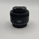 Used Canon EF 50mm f/1.8 STM with K&F UV Filter Lens