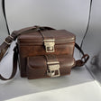 Used Vintage Brown Leather Camera Bag
